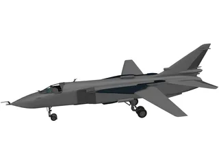 Sukhoi Su-24 Fencer 3D Model preview