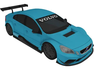 Volvo S60 STCC (2011) 3D Model preview