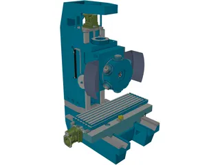 Milling Machine 3D Model preview