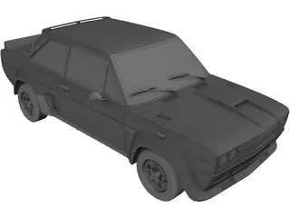 Fiat 131 Abarth 3D Model preview