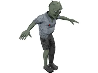 Zombie Rig 3D Model preview
