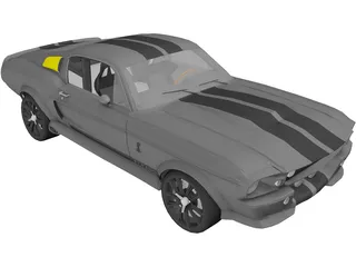 Ford Mustang Shelby GT500 Eleanor (1967) 3D Model preview