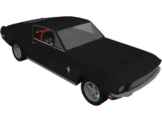 Ford Mustang Fastback Evolution 3D Model preview