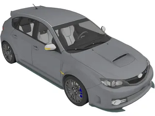 Subaru Impreza WRX Cosworth Edition 3D Model preview