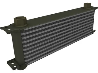 Oil Cooler 3D Model preview