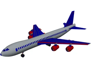 Boeing 737 3D Model preview