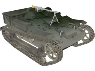 Renault UE Chenillette 3D Model preview