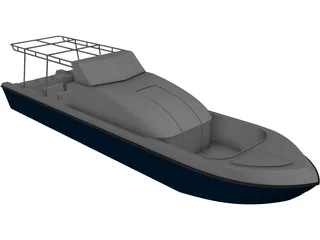 Boat 3D Model preview