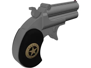 Derringer Texas Ranger 3D Model preview