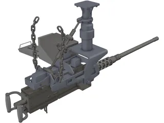 Browning 50 cal. 3D Model preview