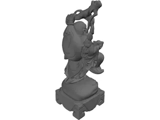 Buddha Statue 3D Model preview