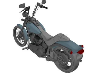 Harley-Davidson FXSTS Springer Softail 3D Model preview