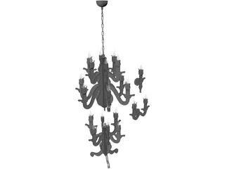 Night Watch Lamp 3D Model preview