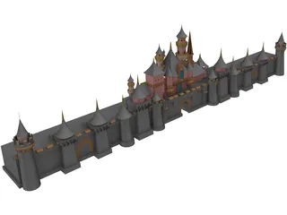 Disney World 3D Model preview