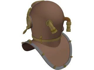 Mark V Diving Helmet 3D Model preview