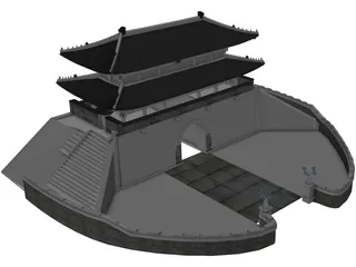 Namdaemun 3D Model preview
