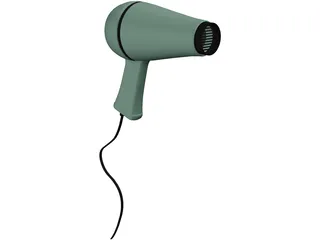 Hairdryer 3D Model preview