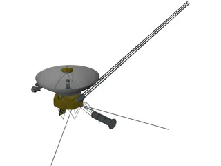 Voyager Probe 3D Model preview