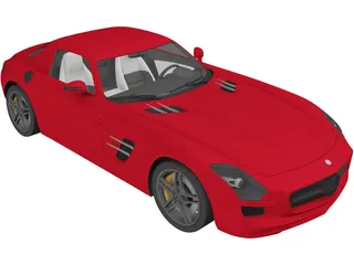 Mercedes-Benz SLS AMG (2011) 3D Model preview