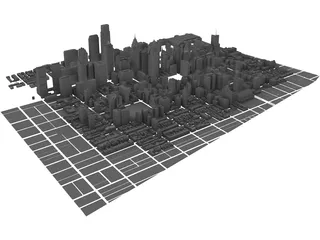 Philadelphia Downtown 3D Model preview