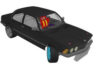 BMW E21 Drift Edition 3D Model preview