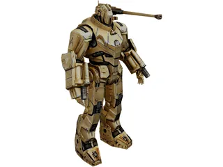 Ironman Hammer Drone Robot 3D Model preview