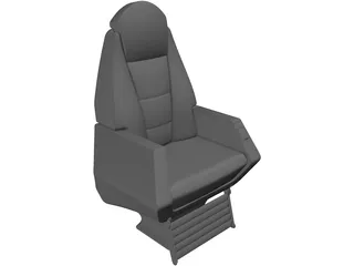 Executive Jet Seat 3D Model preview