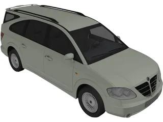 SsangYong Rodius 3D Model preview