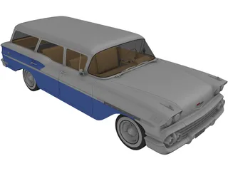 Chevrolet Nomad (1958) 3D Model preview