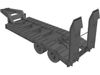 Kraz Trailer 3D Model preview