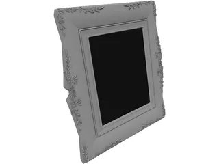 Classic Photo Frame 3D Model preview