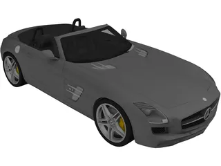 Mercedes-Benz SLS AMG Roadster (2012) 3D Model preview