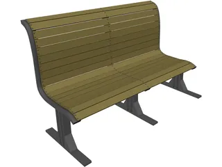 Bench 3D Model preview