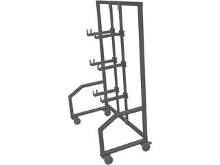 Fixture Rack 3D Model preview