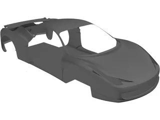 Ferrari 458 Italia 3D Model preview