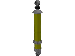 Ohlins Shock 3D Model preview