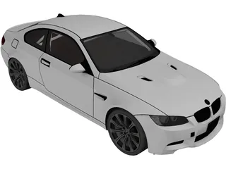 BMW M3 E92 3D Model preview