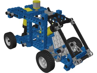 Lego Car 3D Model preview