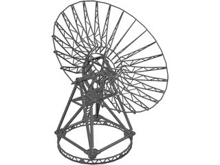 Satellite Dish 3D Model preview