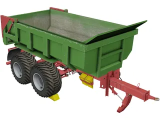 Hilken Trailer HI2250SMK 3D Model preview