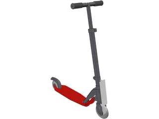 Childs Folding Scooter 3D Model preview