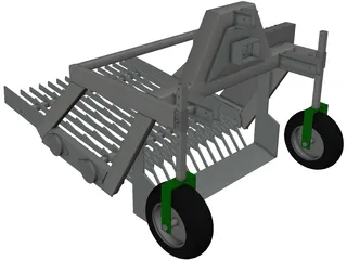 Seedlings Digger 3D Model preview