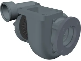 Turbocharger 3D Model preview