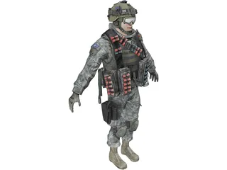 Soldier 3D Model preview