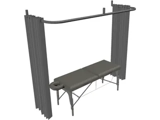 Massage Table 3D Model preview