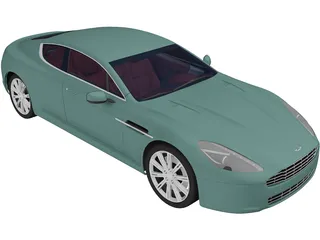 Aston Martin Rapide (2011) 3D Model preview