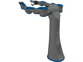 Two-Armed Industrial Robot 3D Model preview