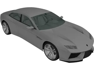 Lamborghini Estoque Concept (2008) 3D Model preview