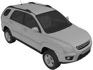 Kia Sportage (2009) 3D Model preview