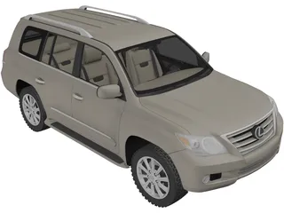 Lexus LX570 (2010) 3D Model preview